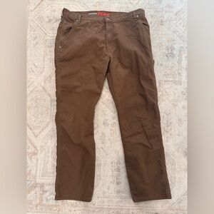 Men's DICKIES Brown Flex Regular Work Pants Sz 38x32